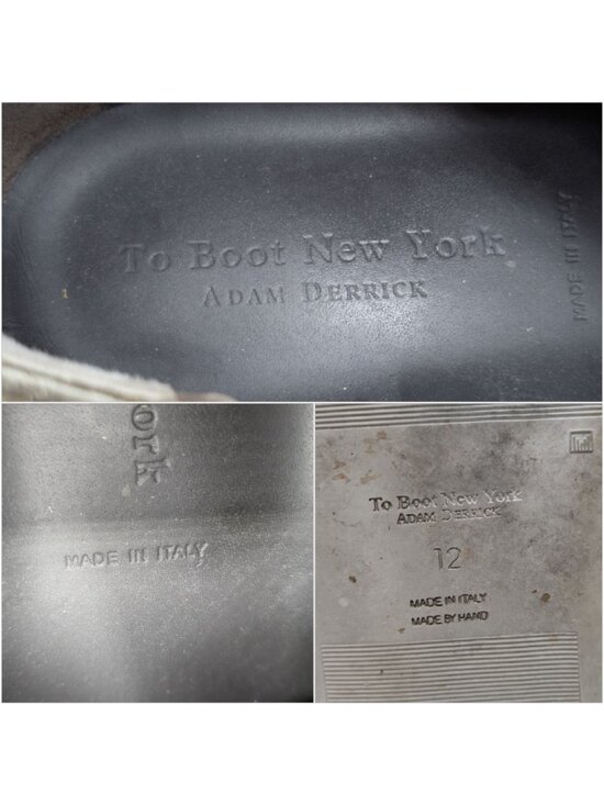To Boot New York Derrick Derby Sneakers Mens Grey Handmade in Italy Size 12 main image 6